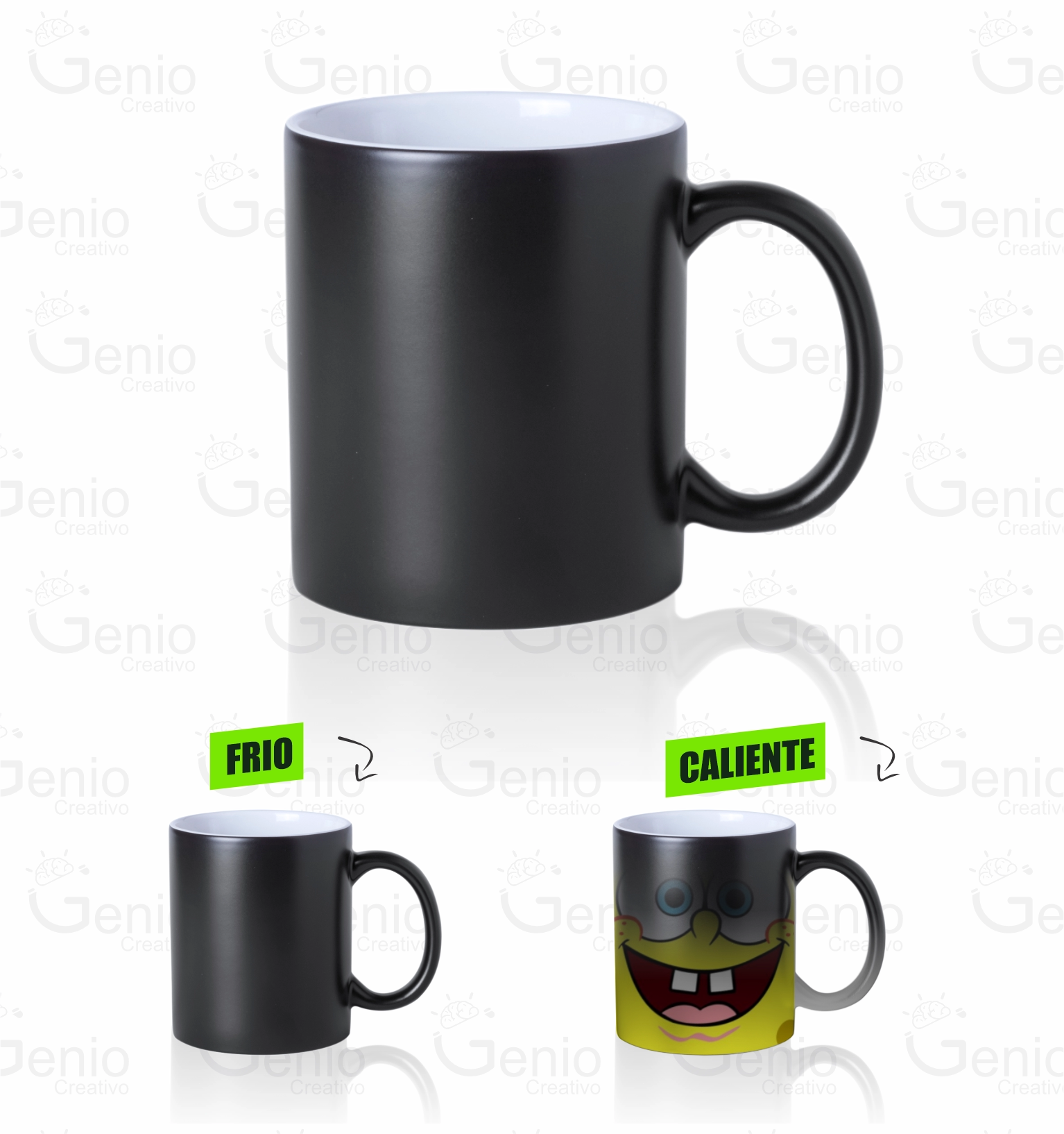 Mugs Magico Personalizados Cambia De Color Con Calor - Imagen 2