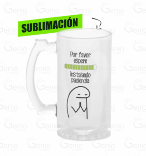 Jarra Cervecera Meme Instalando Paciencia