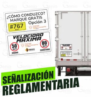 Kit Avisos Reglamentarios Velocidad Máxima Y Cómo Conduzco