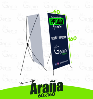 Pendón Porta Pendón Araña 160x80